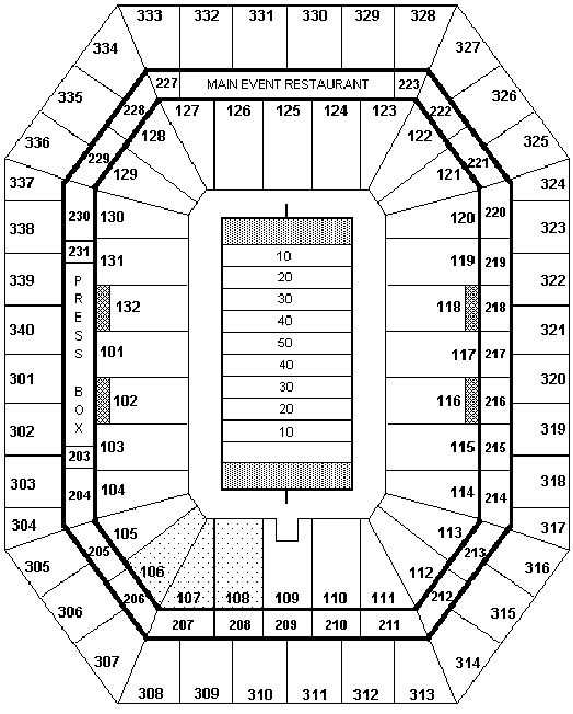 Silverdome Seating Chart